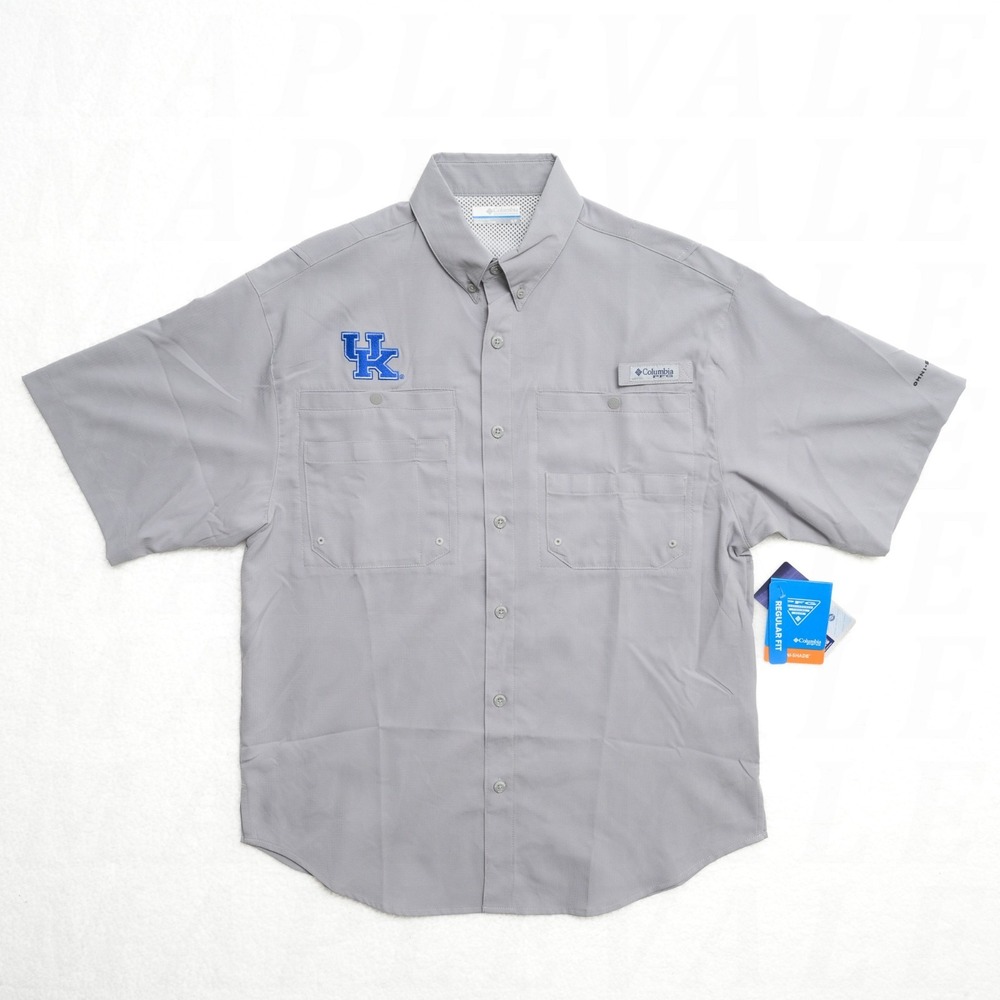 Columbia PFG University of Kentucky Wildcats CLG Tamiami Fishing Shirt Men's S